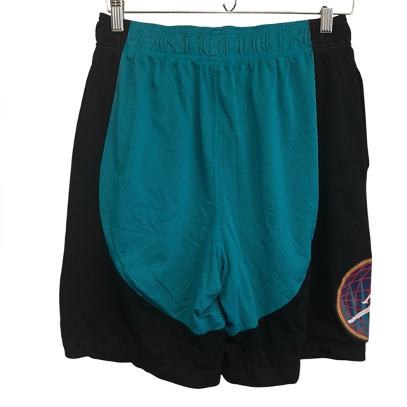 Jordan Black and Teal Athletic Shorts - Picture 2 of 4
